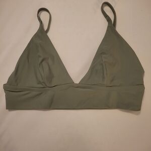 Aerie Sage Green Triangle Bikini Top